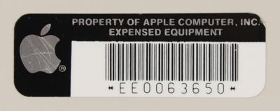 Lot #4061 Apple Macintosh SE - "Property of Apple Computer, Inc., Expensed Equipment” - Image 4