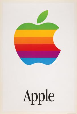 Lot #4152 Apple Computer (5) 'Rainbow' Logo Posters - Image 2