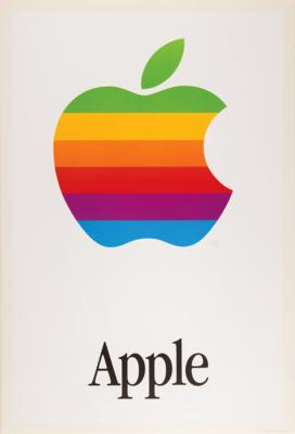 Lot #4152 Apple Computer (5) 'Rainbow' Logo Posters - Image 3