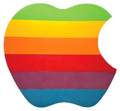 Lot #4137 Apple Computer Large 'Rainbow Logo' Sign from Cupertino Company Headquarters (1997) - Image 3