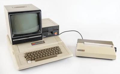Lot #4043 Apple II Computer with Sanyo Monitor,