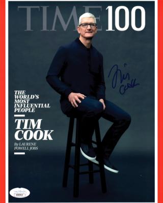 Lot #4023 Tim Cook Signed Photograph
