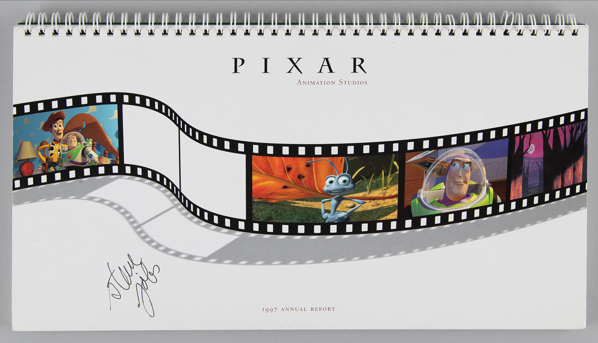 Lot #4006 Steve Jobs Signed 1997 Pixar Annual