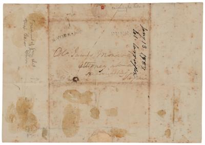 Lot #12 James Monroe Docketed Letter by Edward Carrington, Reclaiming Money Owed by an Associate of Haym Salomon - Image 2