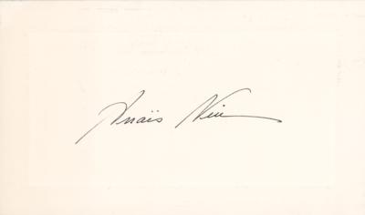 Lot #540 Anais Nin Signature