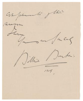 Lot #709 Billie Burke Autograph Letter Signed - Image 2