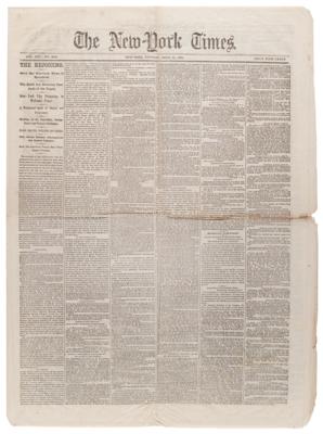 Lot #107 [Abraham Lincoln]: The New York Times, April 11, 1865 - Image 1