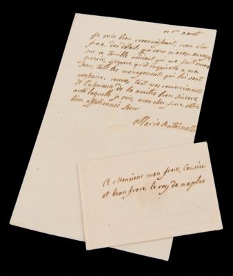 Lot #189 Marie Antoinette Rare Autograph Letter Signed to King Ferdinand I of the Two Sicilies - Image 1