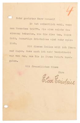 Lot #217 Albert Einstein Collection of (5) Typed Letters Signed, Dating to His Princeton Arrival After Leaving Nazi Germany - Image 7