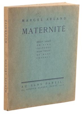 Lot #489 Marc Chagall: (5) Etchings in Maternité by Marcel Arland (Au Sans Pareil, 1926) - Image 1