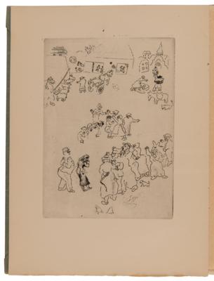 Lot #489 Marc Chagall: (5) Etchings in Maternité by Marcel Arland (Au Sans Pareil, 1926) - Image 2