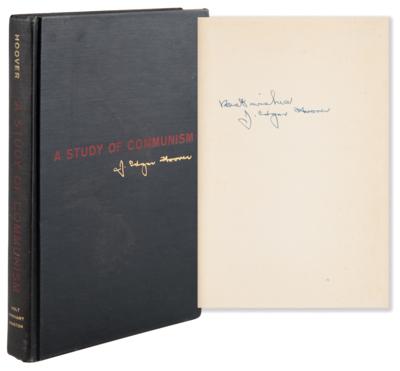 Lot #283 J. Edgar Hoover Signed Book - A Study of Communism - Image 1