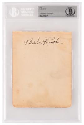 Lot #768 Babe Ruth Signature