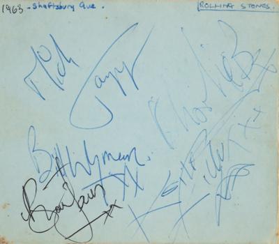 Lot #584 Rolling Stones Signatures (1963)