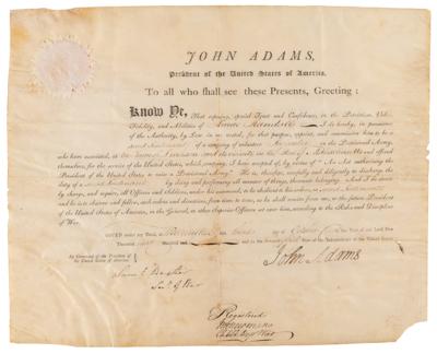 Lot #3 John Adams Document Signed as President - Image 2