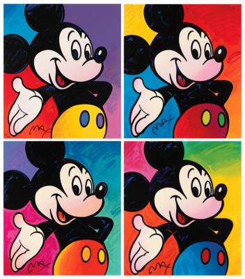 Lot #478 Peter Max Limited Edition 'Mickey Suite' of (4) Mickey Mouse Serigraphs - Image 1