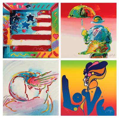 Lot #480 Peter Max Limited Edition 'Retrospective Suite II' (4) Serigraphs and (2) Original Mixed Media Drawings - Image 2