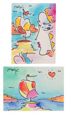 Lot #480 Peter Max Limited Edition 'Retrospective Suite II' (4) Serigraphs and (2) Original Mixed Media Drawings - Image 3