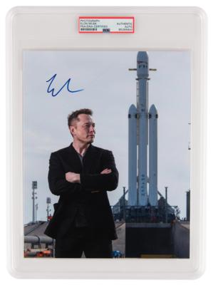 Lot #210 Elon Musk Signed Photograph