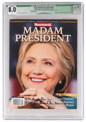 Lot #67 Hillary Clinton Signed Magazine - CGC Qualified Grade 8.0 - Image 1