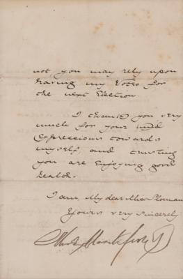 Lot #303 Moses Montefiore Letter Signed - Image 3