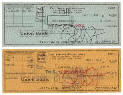 Lot #676 Phil Spector (2) Signed Checks - Image 1