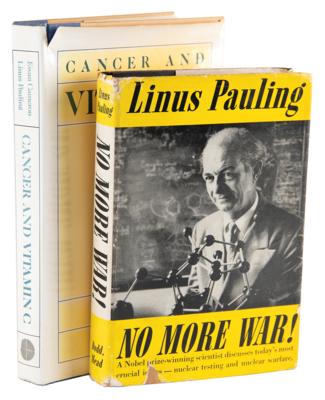 Lot #320 Linus Pauling (2) Signed Books - No More