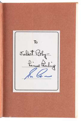 Lot #320 Linus Pauling (2) Signed Books - No More War! and Cancer and Vitamin C - Image 3