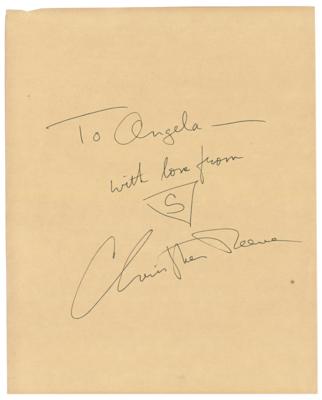 Lot #745 Christopher Reeve Signature - Image 1