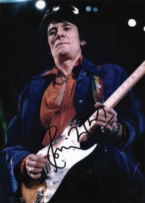 Lot #672 Rolling Stones: Ronnie Wood Signed Photograph - Image 1