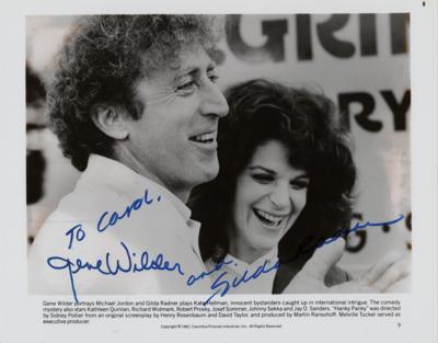 Lot #743 Gilda Radner and Gene Wilder Signed Photograph - Image 1