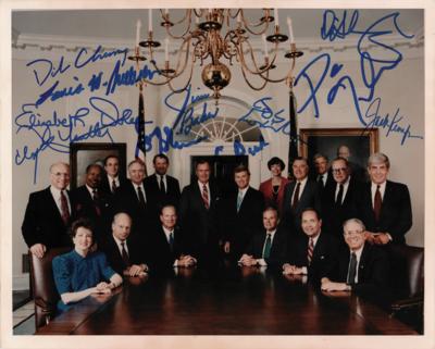 Lot #43 George Bush and Cabinet Signed Photograph - Image 1