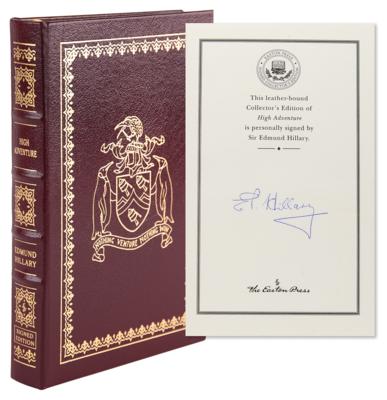 Lot #282 Edmund Hillary Signed Book - High Adventure - Image 1