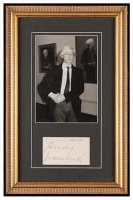 Lot #497 Andy Warhol Signature - Image 1