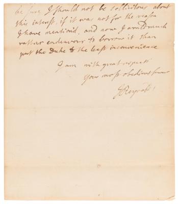 Lot #482 Joshua Reynolds Autograph Letter Signed, Regarding the Sale of Artwork - Image 2