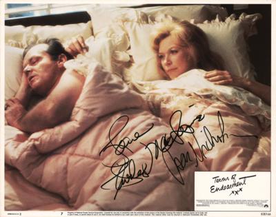 Lot #738 Jack Nicholson and Shirley MacLaine Signed Lobby Card - Image 1