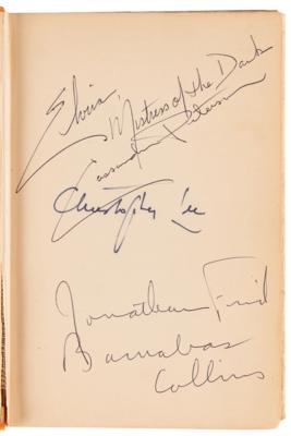 Lot #718 Horror Actors, Actresses, and Writers (24) Signed Book - Dracula - Image 4