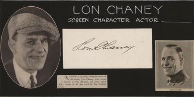 Lot #710 Lon Chaney, Sr. Signature