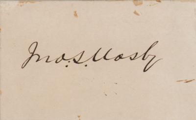 Lot #381 John S. Mosby Signature - Image 1