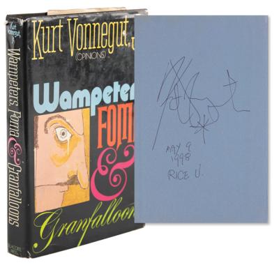 Lot #547 Kurt Vonnegut Signed Book - Wampeters, Foma and Granfalloons - Image 1