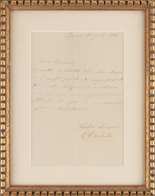 Lot #273 Giuseppe Garibaldi Autograph Letter Signed - Image 2