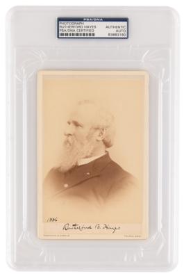 Lot #25 Rutherford B. Hayes Signed Cabinet Photograph - Image 1