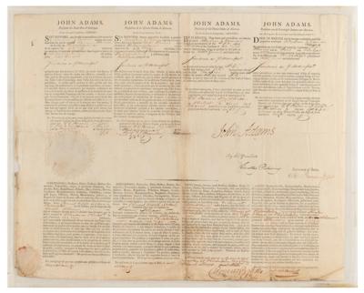 Lot #2 John Adams Document Signed as President - Image 2