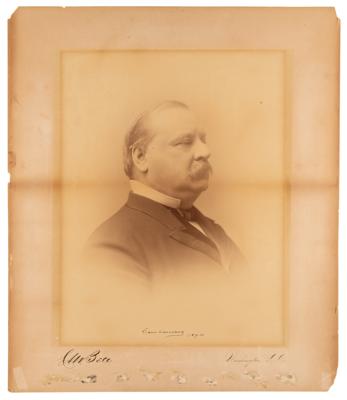 Lot #61 Grover Cleveland Signed Oversized Photograph as President - Image 1