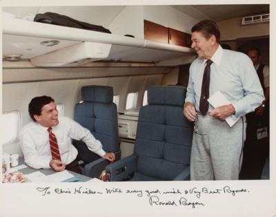 Lot #122 Ronald Reagan Signed Photograph for a White House Staffer - Image 1