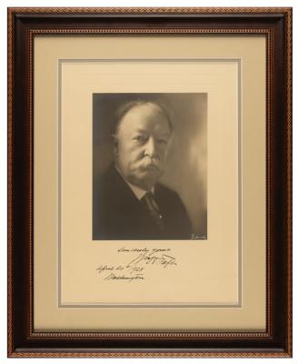 Lot #140 William H. Taft Signed Oversized Photograph as Chief Justice - Image 2