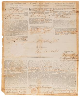 Lot #1 George Washington Document Signed as President - Image 2