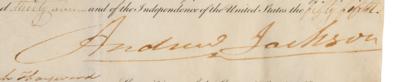 Lot #95 Andrew Jackson Document Signed as President - Image 3