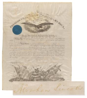 Lot #19 Abraham Lincoln Document Signed as President, Appointing the Surgeon General of the United States Army - Image 1