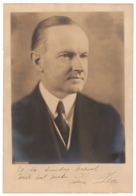 Lot #69 Calvin Coolidge Signed Photograph - Image 1